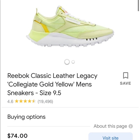 Reebok Classic Legacy highlighter yellow women’s 9/EUR 40 - Picture 6 of 6